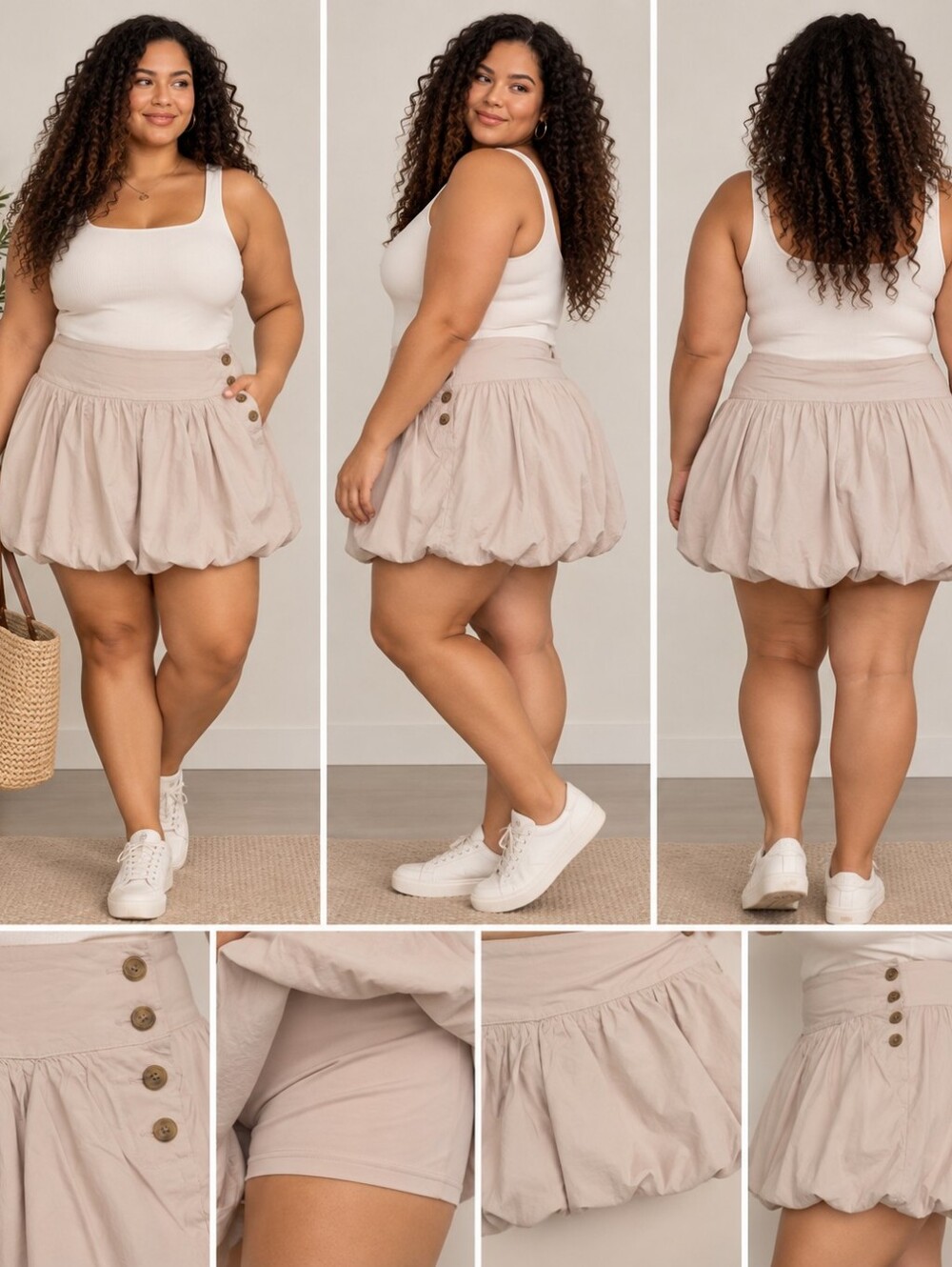 American Eagle Size 18 Bubble Skort – Blush Pink